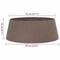 Kerstboomrok 65x23 cm kunststof bruin - thumbnail