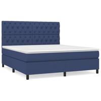 Boxspring met matras stof blauw 160x200 cm - thumbnail