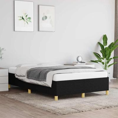 Bedframe stof zwart 120x190 cm