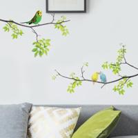 Verse takken vogels muur sticker woonkamer TV sofa achtergrond decoratie - thumbnail