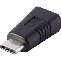 Renkforce USB 2.0 Adapter [1x USB-C stekker - 1x Micro-USB 2.0 B bus] rf-usba-11 Vergulde steekcontacten - thumbnail
