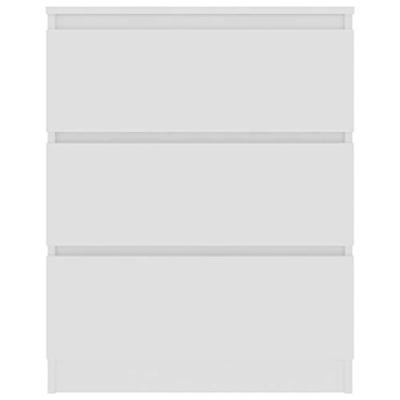 Dressoir 60x35x76 cm bewerkt hout wit