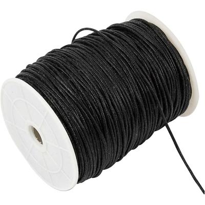 Creativ Company Katoenkoord, dikte 2 mm, zwart, 100 m/ 1 doos - thumbnail