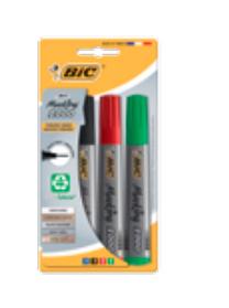 Bic permanent marker 2000, doos met 4 stuks in geassorteerde kleuren