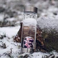 VitaJuwel ViA Edelsteen Waterfles Bergkristal, Rozenkwarts en Amethist - Wellness - 500 ml - thumbnail