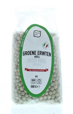 Groene erwten bio 500 Gram Groene erwten bio 500 Gram