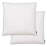VidaXL Kussens 2 st verenvulling 80x80 cm wit - thumbnail