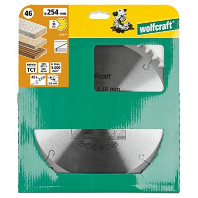 Wolfcraft Kap- en verstekzaagblad | HM | 48 Zähne | Ø254mm | 1 stuk - 6548000 Wolfcraft Kap- en verstekzaagblad | HM | 48 Zähne | Ø254mm | 1 stuk - 6548000