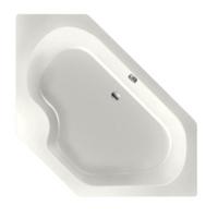 Ligbad Inbouw Xenz Menorca Hoekbad 1-2 Persoons Duobad 145x145x50cm Acryl Edelweiss Mat met Poten - thumbnail
