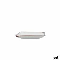 Snackdienblad Bidasoa Orion Hydrozero Wit 15 x 15 cm (6 Stuks) - thumbnail