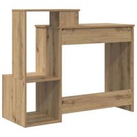 Bureau met plank Artisan Eiken 106 x 40 x 88.5 cm Bewerkt hout - thumbnail