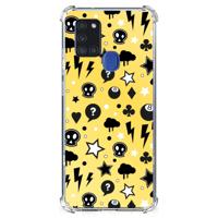 Extreme Case Samsung Galaxy A21s Punk Geel - thumbnail