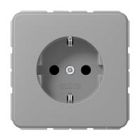 Jung CD1520GR Wandcontactdoos met randaarde Inzetstuk 1-voudig Grijs 1 stuk(s) - thumbnail