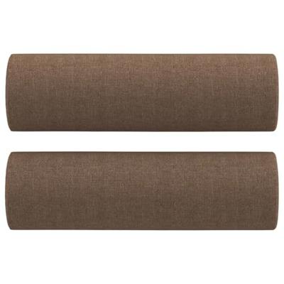 3-delige Loungeset met kussens stof bruin