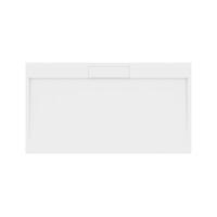 Douchebak Marmer Sapho Irena 160x90x3.5 cm Rechthoek Wit Sapho - thumbnail