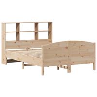 Bed met boekenkast zonder matras massief grenenhout 140x190 cm - thumbnail