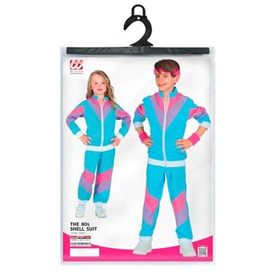 80&apos;s Disco Trainingspak Kind Blauw