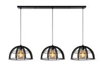 Lucide DIKRA - Hanglamp - Ø 40 cm - 3xE27 - Zwart - thumbnail