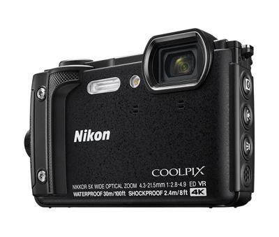 Nikon W300 Digitale camera 16 Mpix Zoom optisch: 5 x Zwart WiFi, Waterdicht, 4K Video, GPS, Schokbestendig, Stofdicht, Bluetooth, Full-HD video-opname
