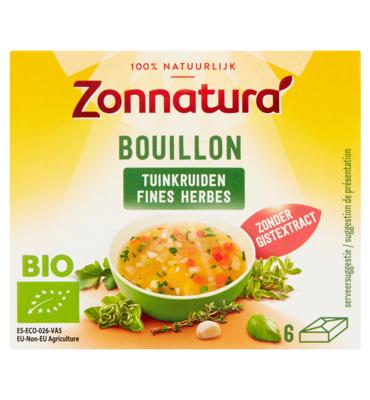 Zonnatura Fine herbstock bouillon zonder gist bio 66 Gram Zonnatura Fine herbstock bouillon zonder gist bio 66 Gram