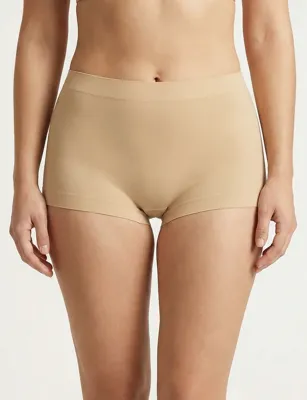 Perini dames boxer high waist elastische katoen - Naadloos - High waist - L - Huidskleur - L - L - L - L - L - L - L - L - L