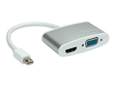 Roline 12.03.3161 DisplayPort-kabel Mini-displayport / VGA Adapterkabel Mini DisplayPort-stekker, VGA-bus 15-polig 0.10 m Zilver (metallic) Roline 12.03.3161 DisplayPort-kabel Mini-displayport / VGA Adapterkabel Mini DisplayPort-stekker, VGA-bus 15-polig 0.10 m Zilver (metallic)