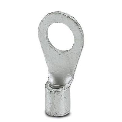 Phoenix Contact 3240085 Ringkabelschoen Dwarsdoorsnede (max.): 6 mm² Schachtdiameter: 6.5 mm Ongeïsoleerd Zilver 50 stuk(s)