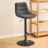 Bendt Draaibare Barkruk 'Labarron' kleur Donkergrijs (zithoogte 65-86cm) - thumbnail