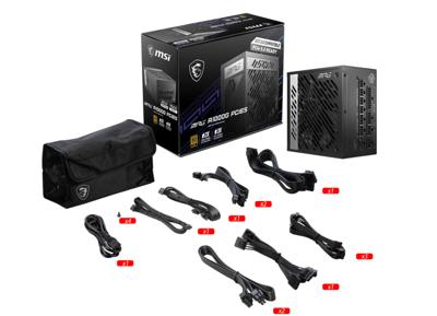 MSI 306-7ZP7C11-CE0 PC-netvoeding 1000 W ATX 80 Plus Gold