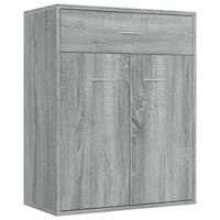 Dressoir 60x30x75 cm bewerkt hout grijs sonoma eikenkleurig - thumbnail