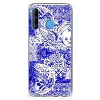 Extreme Case Huawei P30 Lite Angel Skull Blauw - thumbnail
