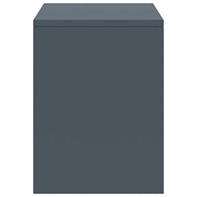 Nachtkastje 35x30x40 cm massief grenenhout lichtgrijs