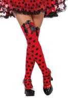 Overknee kousen lieveheersbeestje - thumbnail