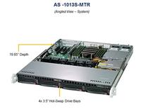 Supermicro A+ Server 1013S-MTR Socket SP3 Rack (1 U), Zwart, Grijs - Bareboneserver (Socket SP3, AMD, DDR4-SDRAM, 4 GB, 8 GB, 16 GB, 32 GB, 64 GB, 2666 MHz, 240-pin DIMM) - thumbnail