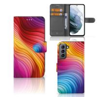 Book Case voor Samsung Galaxy S21 FE Regenboog - thumbnail