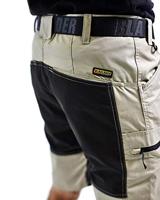 Blåkläder Service short stretch 14491845 | Stone/Zwart | Maat 58 - 7330509535721 - thumbnail