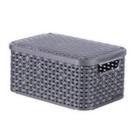 Curver Style Mandje 6 Liter M Deksel Antraciet - thumbnail