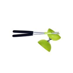 Eureka Rubber diabolo met aluminium stokken - groen Eureka Rubber diabolo met aluminium stokken - groen