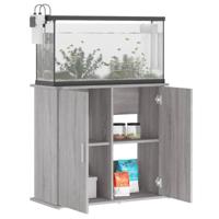 Aquariumstandaard 81x36x73 cm bewerkt hout grijs sonoma eiken - thumbnail
