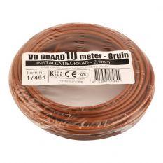 VD draad 10M bruin 2,5mm²