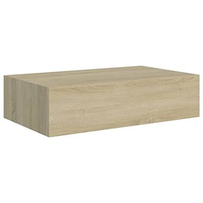 VidaXL Wandschap met lade 40x23,5x10 cm mdf eikenkleurig VidaXL Wandschap met lade 40x23,5x10 cm mdf eikenkleurig