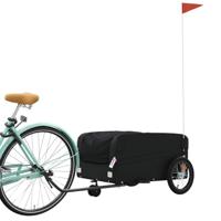 Fietstrailer 45 kg ijzer zwart - thumbnail
