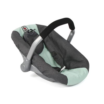 Poppen Autozitje Maxi-Cosi-stijl - Melange Antraciet Mint