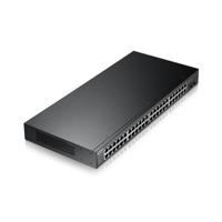 Zyxel GS1900-48HPv2 Managed L2 Gigabit Ethernet (10/100/1000) Power over Ethernet (PoE) Zwart - thumbnail