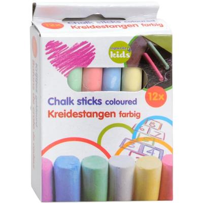 Gekleurd Schoolkrijt, 12st