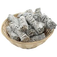 Witte Salie Smudge Stick - per 20 in Mandje - (12 cm) - thumbnail