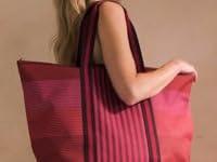 Pip Studio Tilda Tote Bag Large Streep Roze - thumbnail