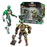 Figurendoos - GORMITI - Scion en Gormiti geassocieerd met Aarde - Glen en Rockard - 15 cm - vanaf 4 jaar - GRV193 - thumbnail