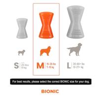 Hondenspeelgoed - BIONIC - Bot - Maat Medium 12 cm - Ultrasterk rubber - lood-, BPA- en ftalaatvrij - thumbnail