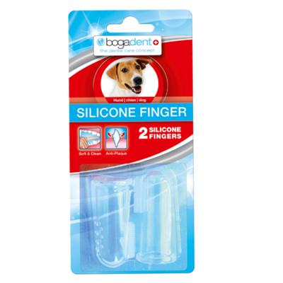 BOGAR Bogadent® Silicone finger - vingertophoesje voor het verwijderen van tandplak - 2 stuks